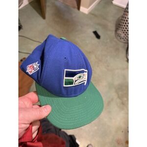 Seattle Seahawks New Era 9FIFTY Snapback Hat Blue Green NFL Cap